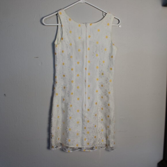 90s White Daisy Floral Mini Dress XS - Picture 7 of 7